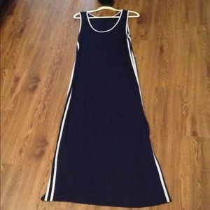 Long easy cotton maxi dress (L)